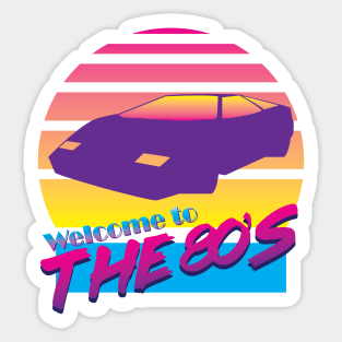 Welcome to The 80's Sticker